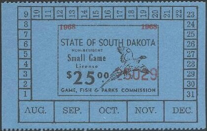 Stamp, Pheasant, South Dakota (SD),  , Animals (Fauna), Birds, Hunting, Pheasants