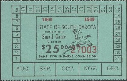 Stamp, Pheasant, South Dakota (SD),  , Animals (Fauna), Birds, Hunting, Pheasants