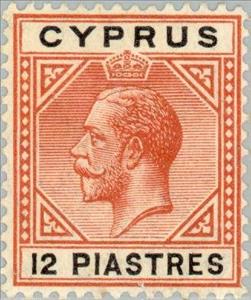 Stamp, King George V, Cyprus,  , Heads of State, Kings