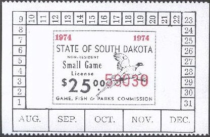 Stamp, Pheasant, South Dakota (SD),  , Animals (Fauna), Birds, Hunting, Pheasants