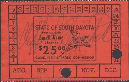 Stamp, Pheasant, South Dakota (SD),  , Animals (Fauna), Birds, Hunting, Pheasants