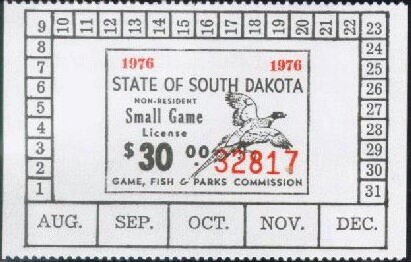 Stamp, Pheasant, South Dakota (SD),  , Animals (Fauna), Birds, Hunting, Pheasants