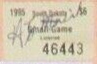 Stamp, Resident Small Game License, South Dakota (SD),  , Hunting