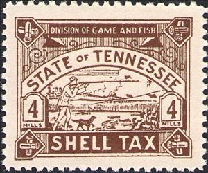 Stamp, Hunter, Tennessee (TN),  , Animals (Fauna), Dogs, Hunting, Mammals, Weapons