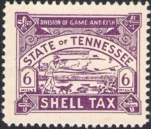 Stamp, Hunter, Tennessee (TN),  , Animals (Fauna), Dogs, Hunting, Mammals, Weapons