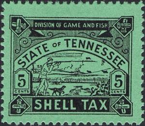 Stamp, Hunter, Tennessee (TN),  , Animals (Fauna), Dogs, Hunting, Mammals, Weapons
