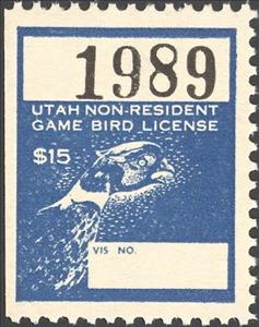 Stamp, Pheasant, Utah (UT),  , Animals (Fauna), Birds, Hunting, Pheasants