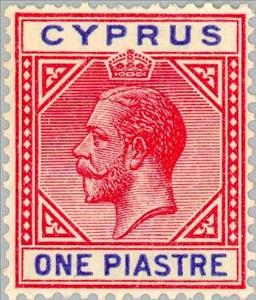 Stamp, King George V, Cyprus,  , Heads of State, Kings