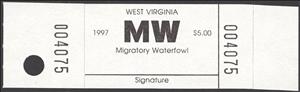 Stamp, Migratory Waterfowl, West Virginia (WV),  , Hunting