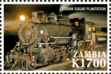 Cuban sugar plantation steam locomotive
