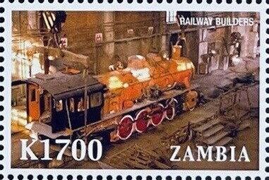 New steam locomotive in factory