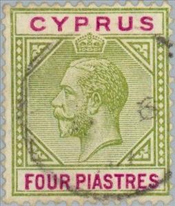Stamp, King George V, Cyprus,  , Heads of State, Kings