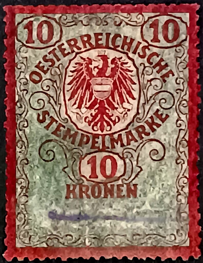 Stempel marke 10 Kronen