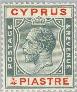 Stamp, King George V, Cyprus,  , Heads of State, Kings