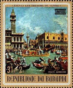 Doge's Palace and Piazzetta at Feast of Ascension
