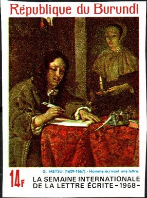 Man Writing a Letter, Gabriel Metsu