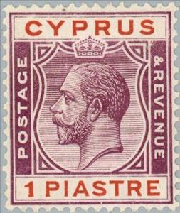 Stamp, King George V, Cyprus,  , Heads of State, Kings