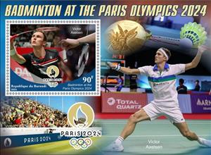 Souvenir Sheet, Olympic Games in Paris in 2024 Badminton, Burundi,  , Badminton, Olympic Games, Sports
