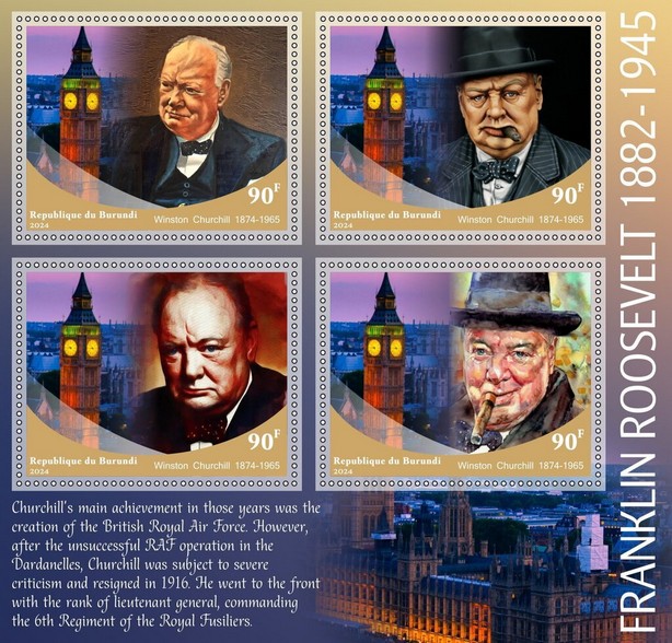 Winston Churchill wrongly titled Franklin Roosevelt
