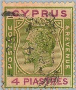 Stamp, King George V, Cyprus,  , Heads of State, Kings