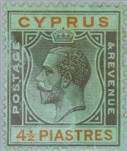 Stamp, King George V, Cyprus,  , Heads of State, Kings