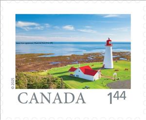 Stamp, Point Prim Lighthouse, Prince Edward Island, Canada,  , Lighthouses