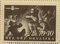 Stamp, Incursion into the Enemy Group, Croatia,  