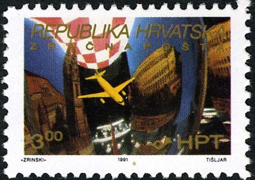 ZAGREB - PULA AIRMAIL ROUTE