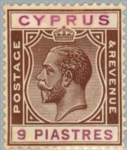 Stamp, King George V, Cyprus,  , Heads of State, Kings
