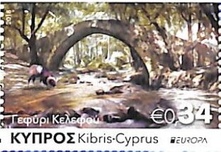 Stamp, Kelefos Bridge, Cyprus,  , Architecture, Bridges, C.E.P.T. / Europe, Sheep