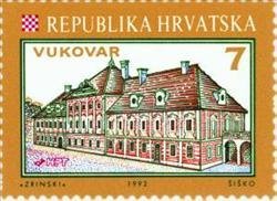 Stamp, Castle of the Counts of Eltz, Vukovar, Croatia,  , Castles, Townscapes / City Views