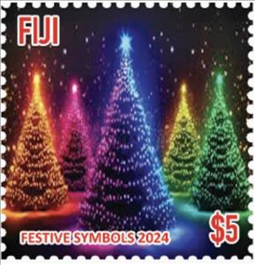 Stamp, Christmas Trees, Fiji,  , Christmas