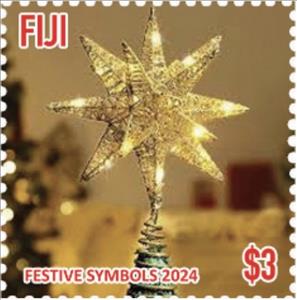 Stamp, Star, Fiji,  , Christmas