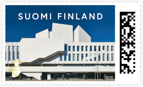 Stamp, Finlandia Concert Hall, Finland,  , Architecture, Concert Buildings