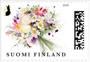 Stamp, Meadow Flowers, Finland,  , Flowers