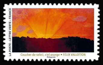 Sunset, Orange Sky by Félix Vallotton