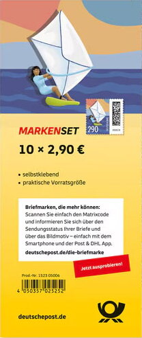Letter as Windsurf Sail