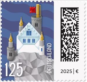 Stamp, Letter Castle, Germany, Federal Republic,  , Castles, Letters (Mail)