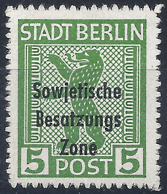 Overprint: Sowjetische Besatzungs Zone