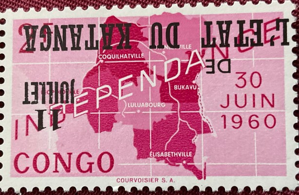Independence overprinted KATANGA
