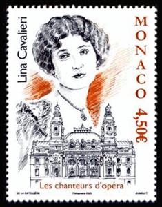 Stamp, Lina Cavalieri, Opera Singer, Monaco,  , Famous People, Operas, Singers