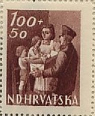 Stamp, Package Dalivery, Croatia,  