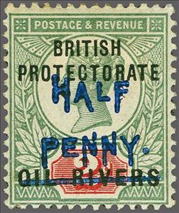 Stamp, Queen Victoria (1819-1901), Oil Rivers Protectorate,  , Crowns and Coronets, Famous People, Heads of State, Queens, Royalty, Women