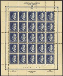 Full Pane, Adolf Hitler, 53th Birthday, Poland, German Occupation In WWII,  , Anniversaries and Jubilees, Dictators, Famous People, Heads of State, Men, Second World War