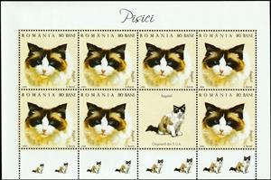 Mini Sheet, Ragdoll (Felis silvestris catus) MS2, Romania,  , Animals (Fauna), Cats, Mammals