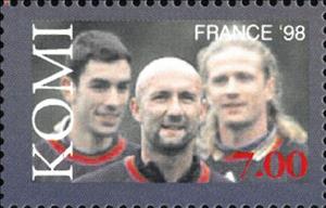 Stamp, World Cup France '98, Russia, Komi,  , Football (Soccer), Sports