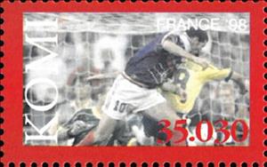 Stamp, World Cup France '98, Russia, Komi,  , Football (Soccer), Sports