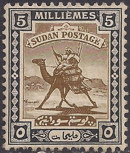 Postman with Dromedary (Camelus dromedarius)