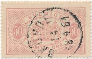 Stamp, Large Coat of Arms, Sweden,  , Coats of Arms, Crowns and Coronets, Heraldic Animals, Лев