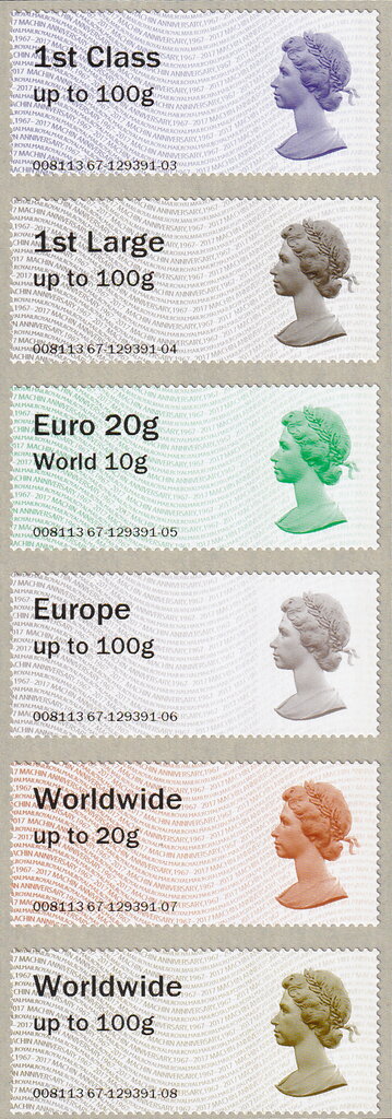 Machin Anniversary 1967-2017 Post and Go (Type IIA)